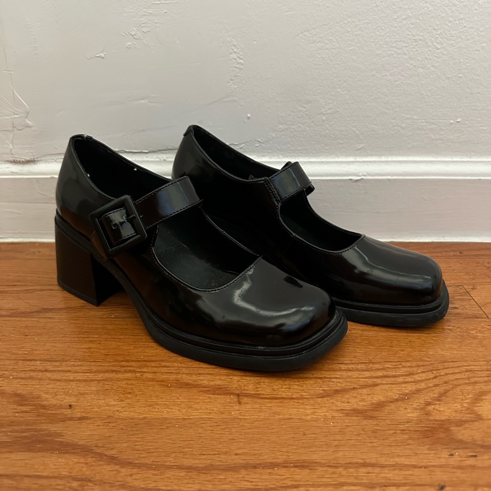 Steve Madden Patent Heeled Mary Janes